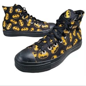 Converse All Star Chuck Taylor Batman Print High Top Shoes.